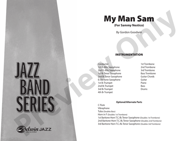 My Man Sam – Jazz Ensemble Conductor Score & Parts (Digital Download)