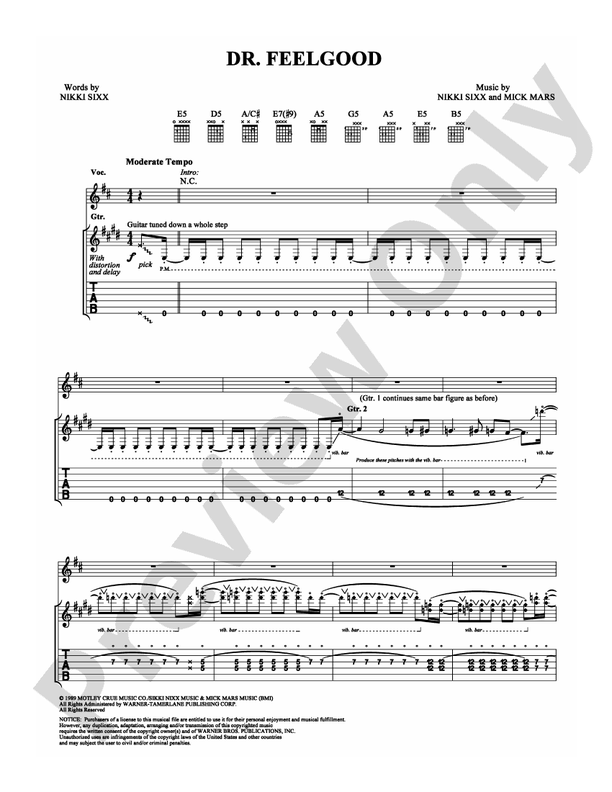 Dr. Feelgood - Guitar TAB (Digital Download)