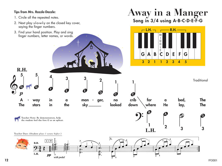 My First Piano Adventure Christmas - Book A - Pre-Reading - Faber Piano Adventures