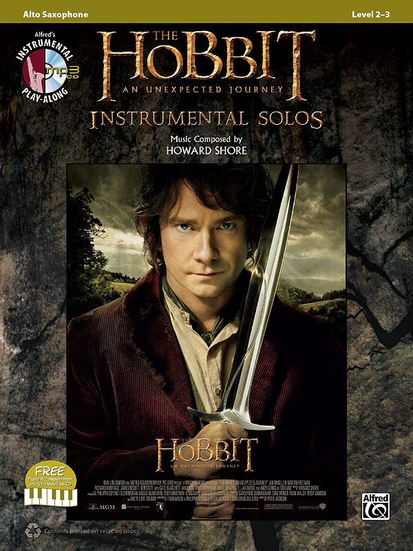 Hobbit Unexpected Journey Solos Alto Sax Bk/CD