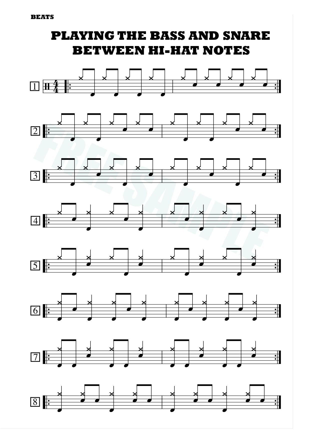 The Heartbeat: Basic Drum Set Method Volume 1 - Drums by Volgare 9780646840147