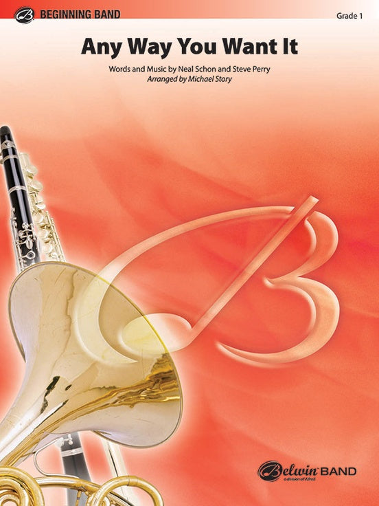 Any Way You Want It - DSM-PK-0004060 - Concert Band Conductor Score & Parts (Digital Download)
