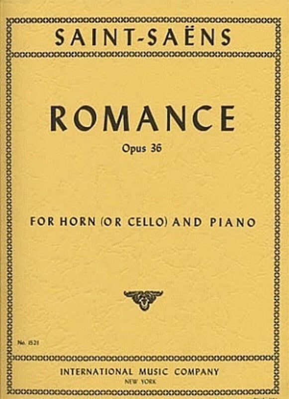 Romance Op. 36 for Horn/Piano - Saint-Saens - IMC1521