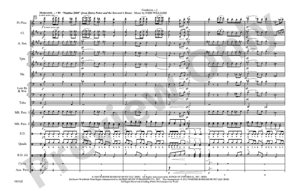 Harry Potter: The Music, Part 3 – Marching Band Conductor Score & Parts (Digital Download)