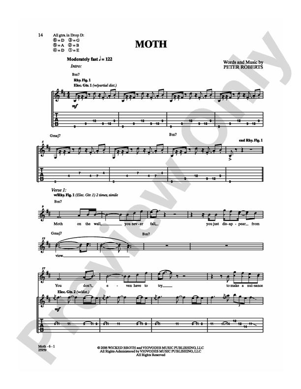 Moth - Guitar TAB (Digital Download)