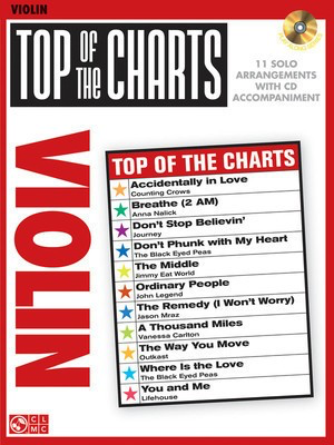 Top of the Charts - 11 Solo Arrangements with CD Accompaniment - Violin Cherry Lane Music /CD