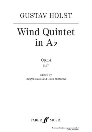 Wind Quintet in Ab Op.14 H.67 - Wind Quintet Full Score (Digital Download)