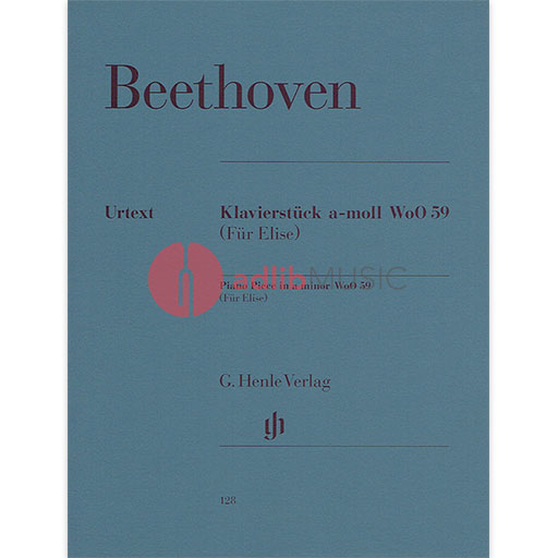 Fur Elise Piano Piece a minor WoO 59 - Ludwig van Beethoven - Piano G. Henle Verlag Piano Solo - Out Of Print