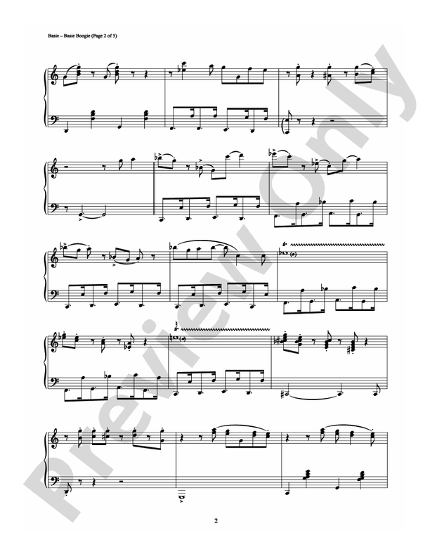 Basie Boogie - DSM-PS-0000431 - Piano (Digital Download)