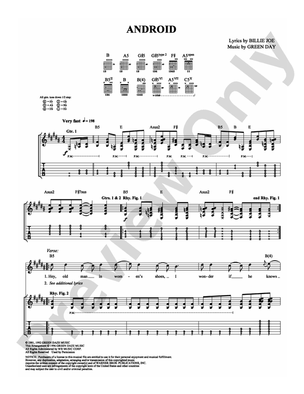 Android - Guitar TAB (Digital Download)