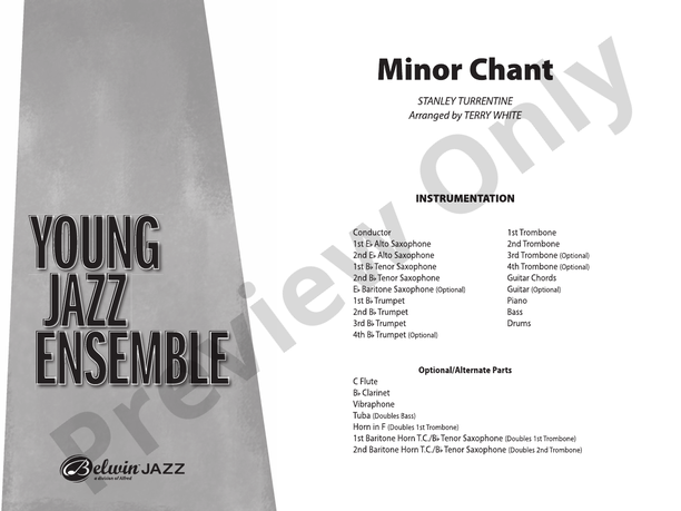 Minor Chant - Jazz Ensemble Conductor Score & Parts(Digital Download)