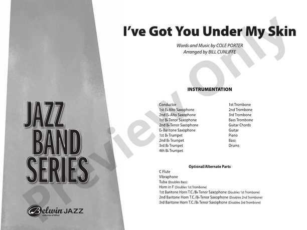 I've Got You Under My Skin - Jazz Ensemble Conductor Score & Parts(Digital Download)