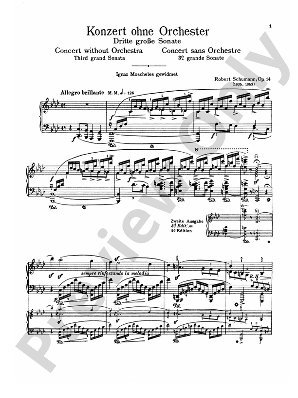 Schumann - Complete Works (Volume III) - Piano Solo (Digital Download)