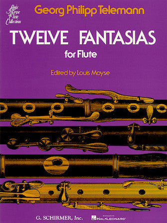 Telemann - 12 Fantasias - Flute Solo Schirmer 50335080
