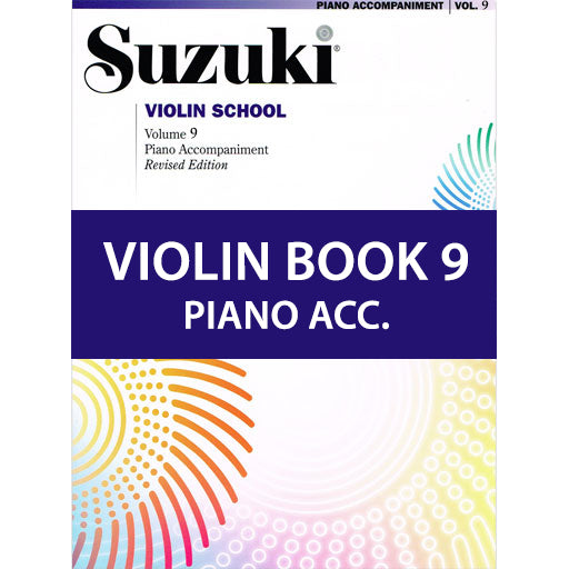 Suzuki Violin School Book/Volume 9 - Piano Accompaniment International Edition 44058