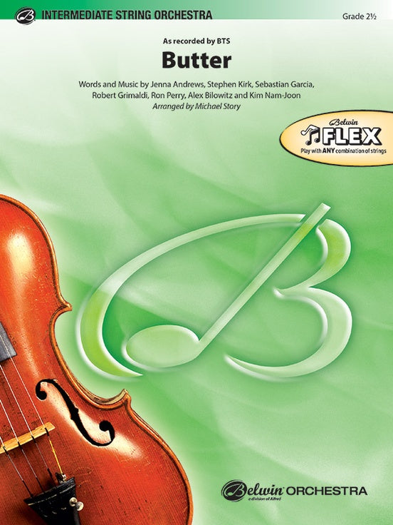 BTS Butter String Orchestra Grade 2.5 Score/Parts arranged by Story