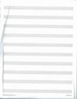 Manuscript Paper 25 Pack No 2 A 10 Stave Sing -