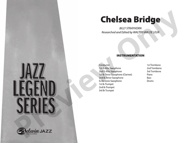 Chelsea Bridge – Jazz Ensemble Conductor Score & Parts (Digital Download)