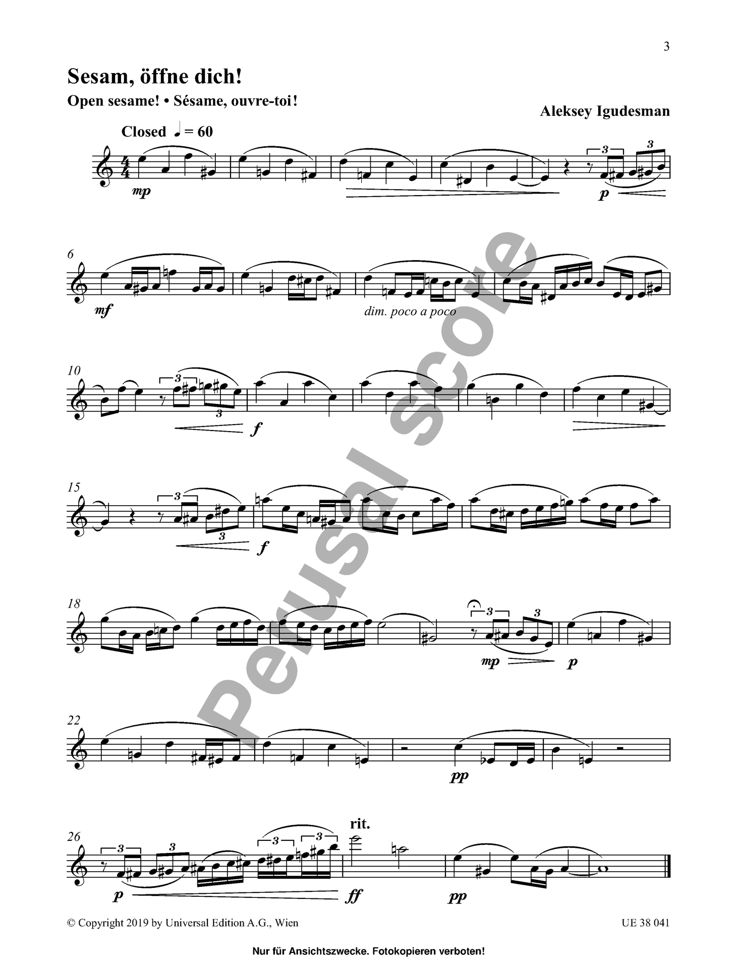 Magical Spells for Flute by Aleksey Igudesman