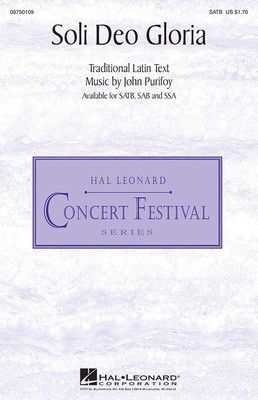 Soli Deo Gloria - John Purifoy - SSA Hal Leonard Choral Score Octavo