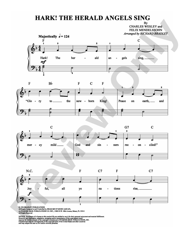 Hark! The Herald Angels Sing - DSM-PS-0007104 - Easy Piano (Digital Download)