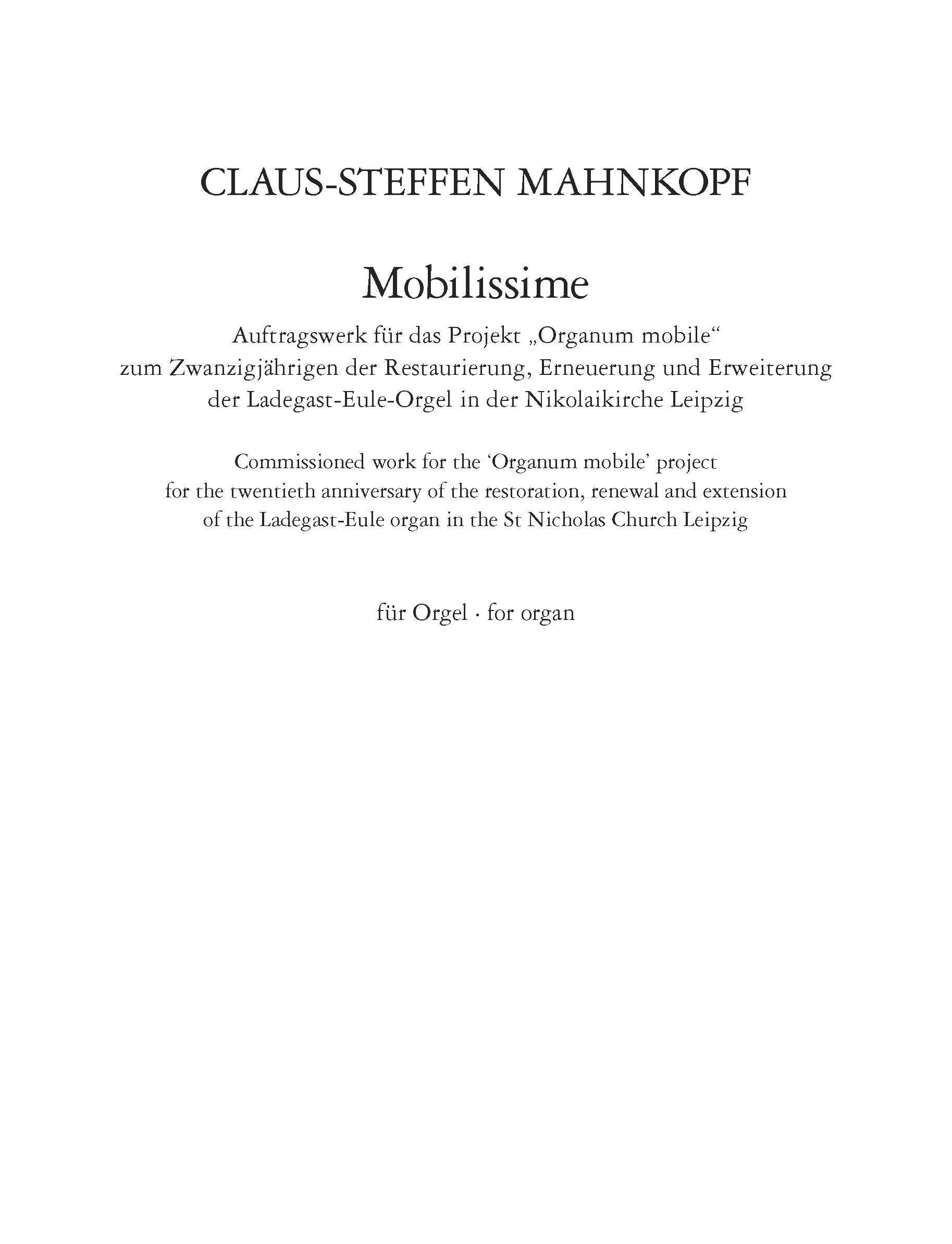 Mobilissime - Organ (Digital Download)