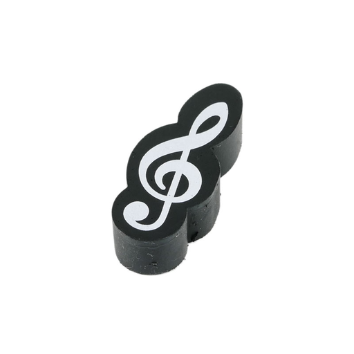 Music Eraser Black with White Treble Clef