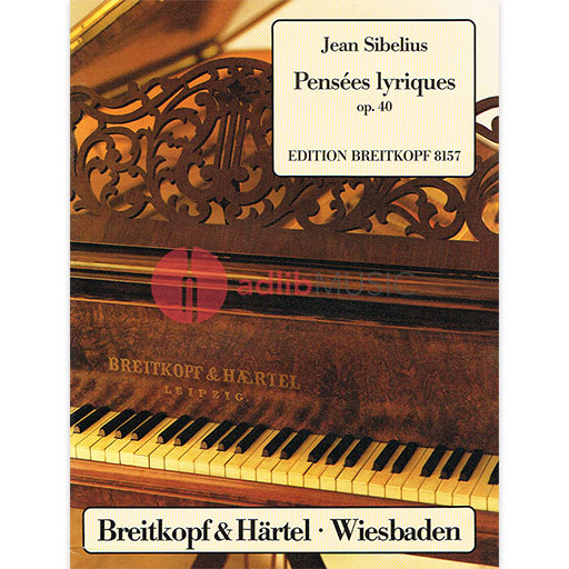 PENSEES LYRIQUE OP 40 FOR PIANO SOLO - SIBELIUS - PIANO - BREITKOPF