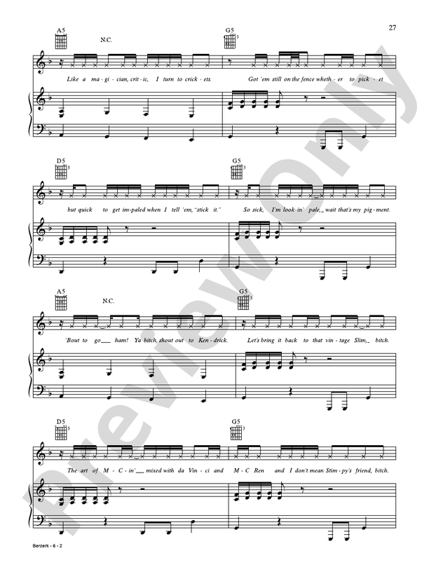 Berzerk - Eminem - PVG (Digital Download)