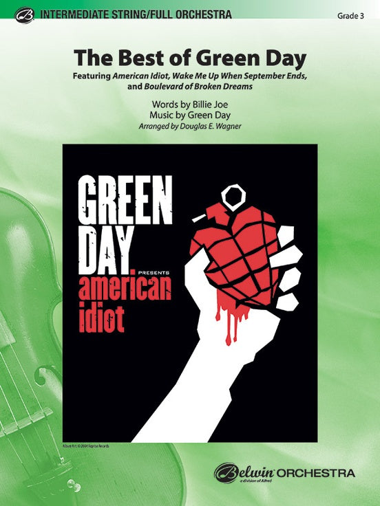The Best of Green Day – Full Orchestra Conductor Score & Parts (Digital Download)
