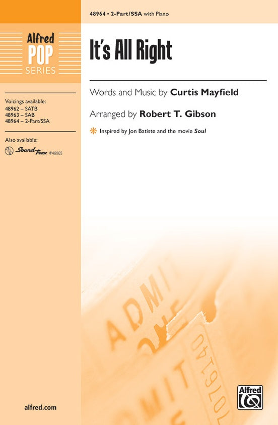 It's All Right – 2-Part/SSA Choral Octavo (Digital Download)