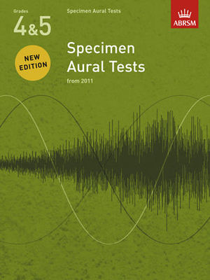 ABRSM Specimen Aural Tests Grade 4-5 Book Only