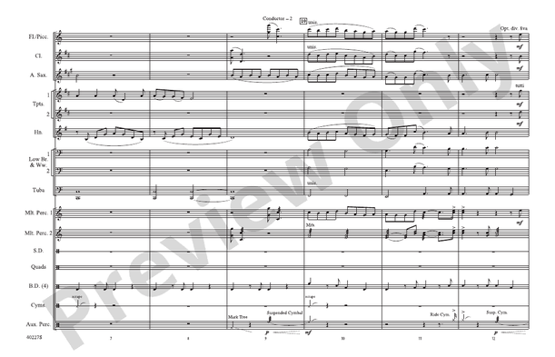 For Your Eyes Only / Goldfinger – Marching Band Conductor Score & Parts (Digital Download)