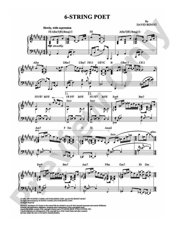 6-String Poet - Piano (Digital Download)