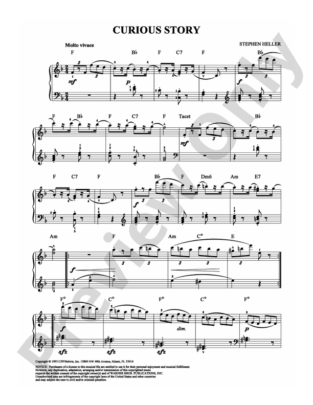 Heller - Curious Story - Piano (Digital Download)