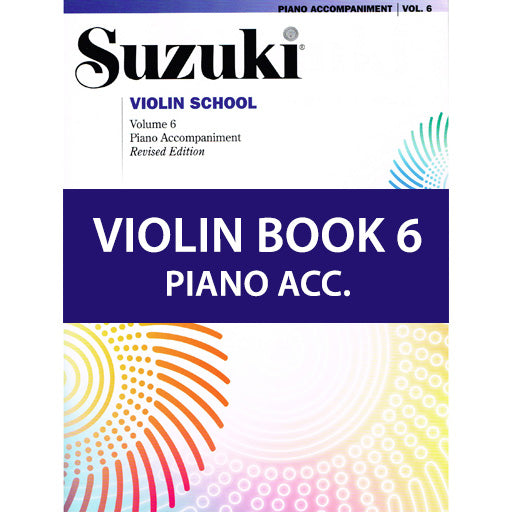 Suzuki Violin School Book/Volume 6 - Piano Accompaniment International Edition 39268