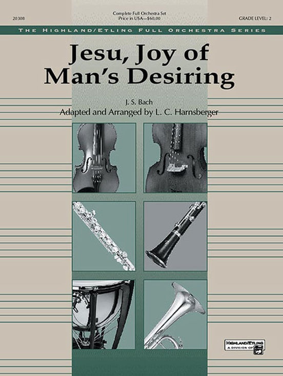 Jesu, Joy of Man's Desiring – Full Orchestra Conductor Score & Parts (Digital Download)