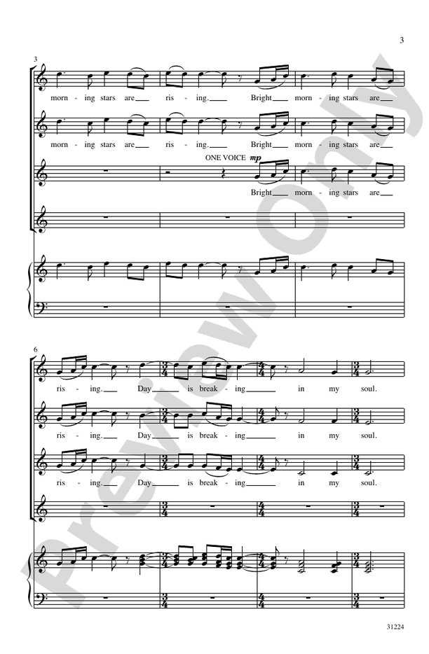 Bright Morning Stars – SSAA, a cappella Choral Octavo (Digital Download)