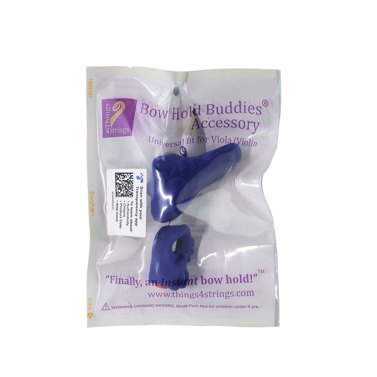 Things 4 Strings Bow Hold Buddies Bright Blue