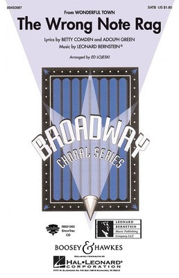 The Wrong Note Rag - (from Wonderful Town) - Leonard Bernstein - SAB Ed Lojeski Hal Leonard Choral Score Octavo