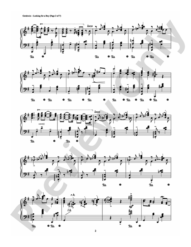 Looking For A Boy - Piano (Digital Download)