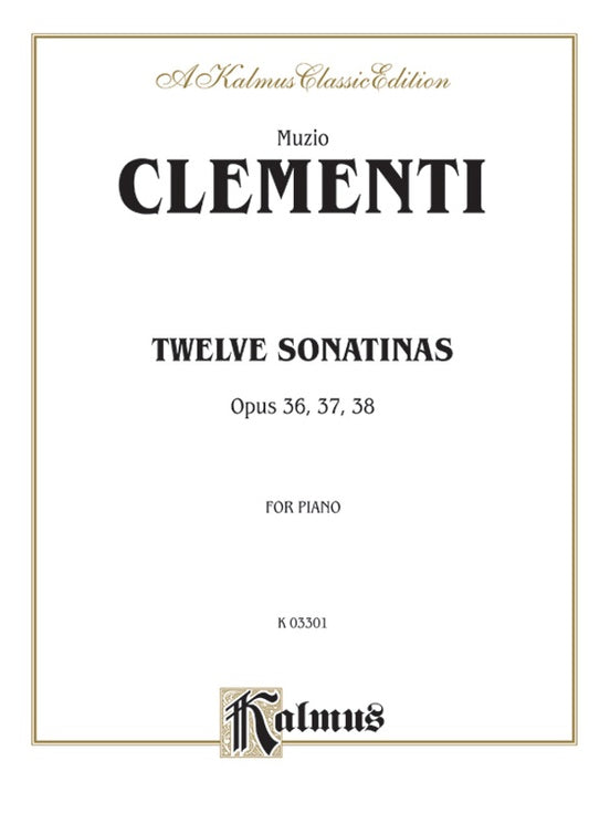Clementi - Twelve Sonatinas - Piano Solo (Digital Download)