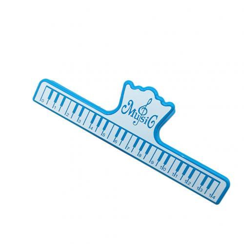 Music of Paper Clip Large Blue with Piano Keyboard