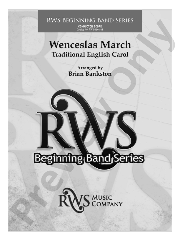 Wenceslas March - Concert Band Conductor Score & Parts (Digital Download)