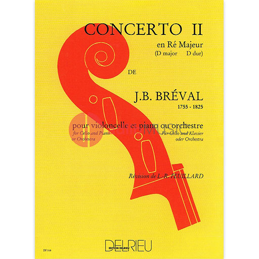 Breval - Concerto #2 in Dmaj - Cello edited by Delrieu DF516