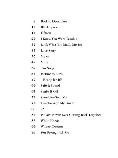 Taylor Swift - Easy Guitar Anthology Notes/Tab - Guitar;Vocal - Hal Leonard