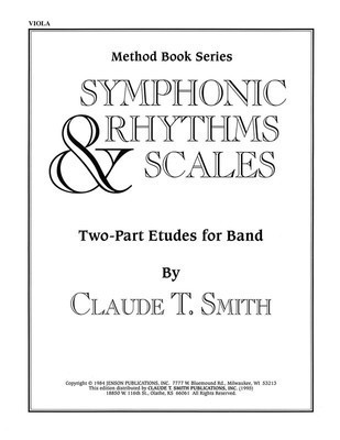 Symphonic Rhythms & Scales - Two-Part Etudes for Band and Orchestra Viola - Claude T. Smith - Viola Hal Leonard Softcover