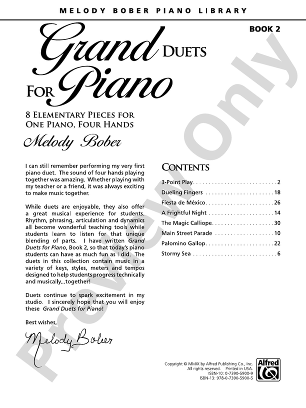 Grand Duets for Piano, Book 2: 8 Elementary Pieces - 1 Pianos, 4 Hands (Digital Download)