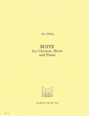 Suite for Clarinet, Horn and Piano - Alec Wilder - Clarinet|French Horn Sheet Music|Piano Margun Music Trio Score/Parts