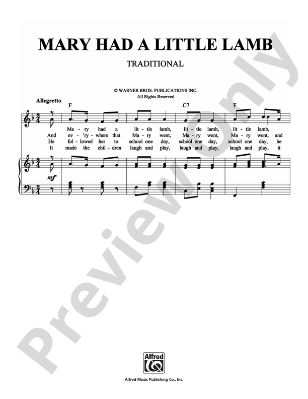Mary Had a Little Lamb - DSM-PS-0007014 - Easy Piano (Digital Download)